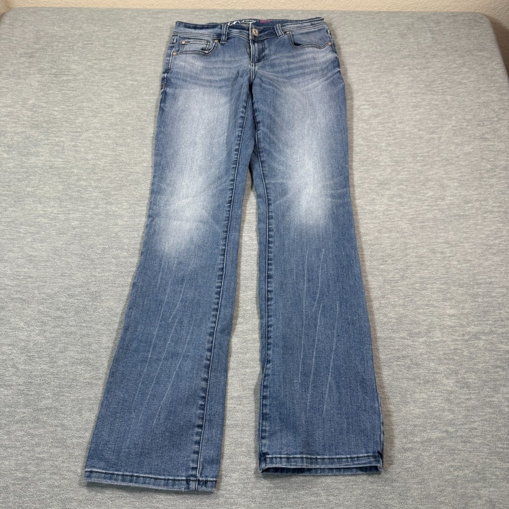 INC Denim Jeans Women 4 Blue Bootcut Regular Fit Mid Rise Stretch Casual